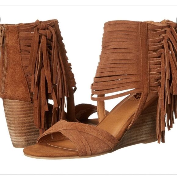 Yellowbox | Boho Fringe Suede Sandals - Picture 1 of 8